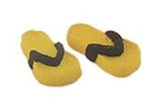 Dollhouse Miniature Flip Flops, Child Assorted